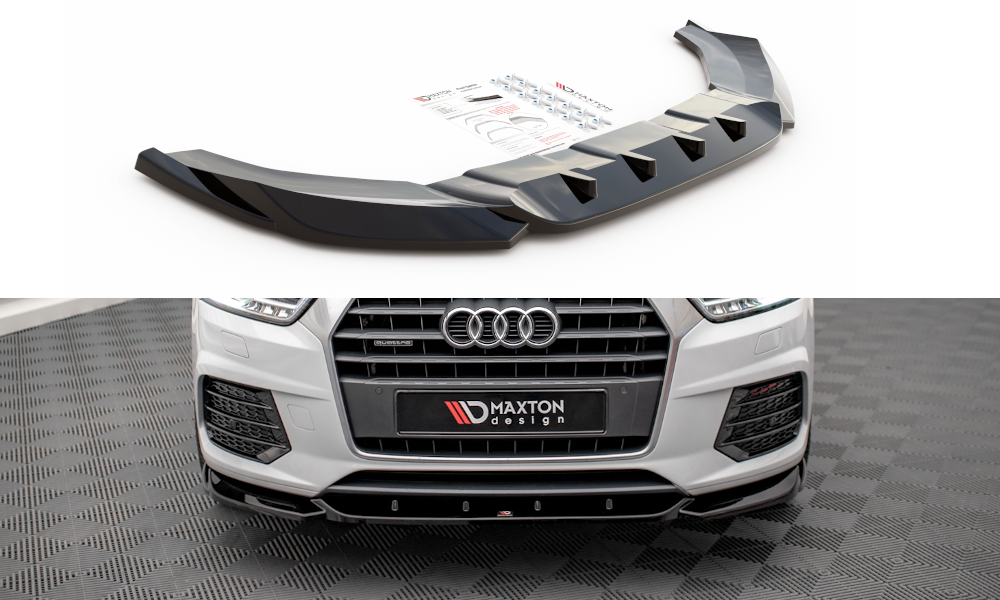 SPLITTER ANTERIORE adatto per V.1 AUDI Q3 8U FACELIFT  (2014 - 2018)