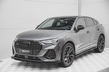 SPLITTER ANTERIORE compatibile per V.1 AUDI Q3 SPORTBACK S-LINE  (2019 - )