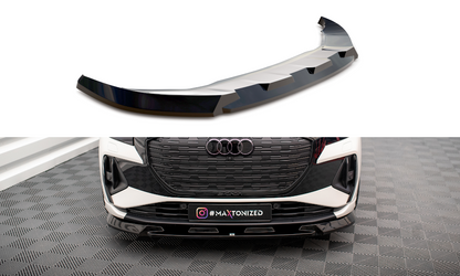 SPLITTER ANTERIORE compatibile per V.1 AUDI Q4 E-TRON SPORTBACK MK1  2021 -