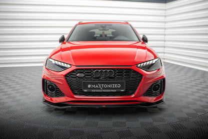 SPLITTER ANTERIORE adatto compatibile per V.1 AUDI RS4 B9 FACELIFT 2019-