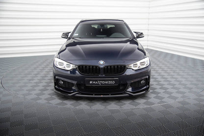 SPLITTER ANTERIORE COMPATIBILE PER  V.1 BMW 4 GRAN COUPE M-PACK F36  (2014-2017)