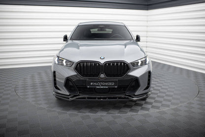 SPLITTER ANTERIORE compatibile per V.1 BMW X6 M-PACK G06 FACELIFT  (2023 - )