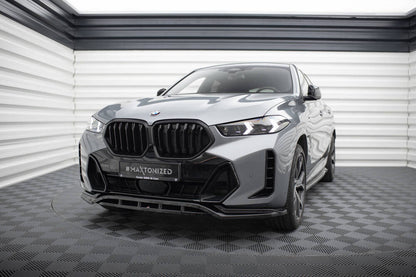 SPLITTER ANTERIORE compatibile per V.1 BMW X6 M-PACK G06 FACELIFT  (2023 - )