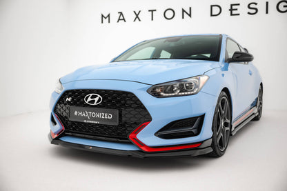 🔥ART.8990 SPLITTER ANTERIORE V.1 ADATTO PER HYUNDAI VELOSTER N Mk2🔥