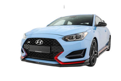 🔥ART.8990 SPLITTER ANTERIORE V.1 ADATTO PER HYUNDAI VELOSTER N Mk2🔥