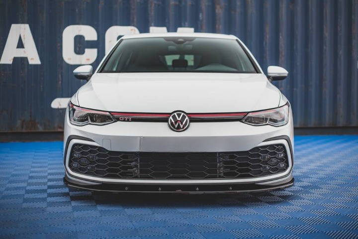 ART.4668 Splitter Anteriori Volkswagen Golf 8 MK8 Look GTI Nero lucido