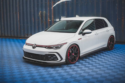ART.4668 Splitter Anteriori Volkswagen Golf 8 MK8 Look GTI Nero lucido