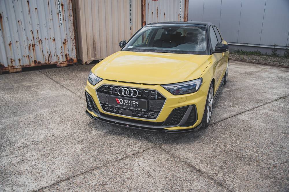 SPLITTER ANTERIORE adatto compatibile per V.2 AUDI A1 S-LINE GB (2018 - )