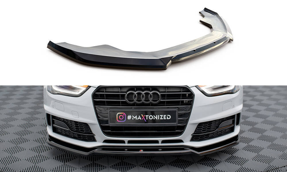 SPLITTER ANTERIORE adatto per V.2 AUDI A4 COMPETITION B8 FACELIFT 2011 - 2015
