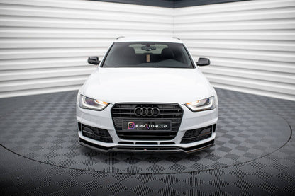SPLITTER ANTERIORE adatto per V.2 AUDI A4 COMPETITION B8 FACELIFT 2011 - 2015