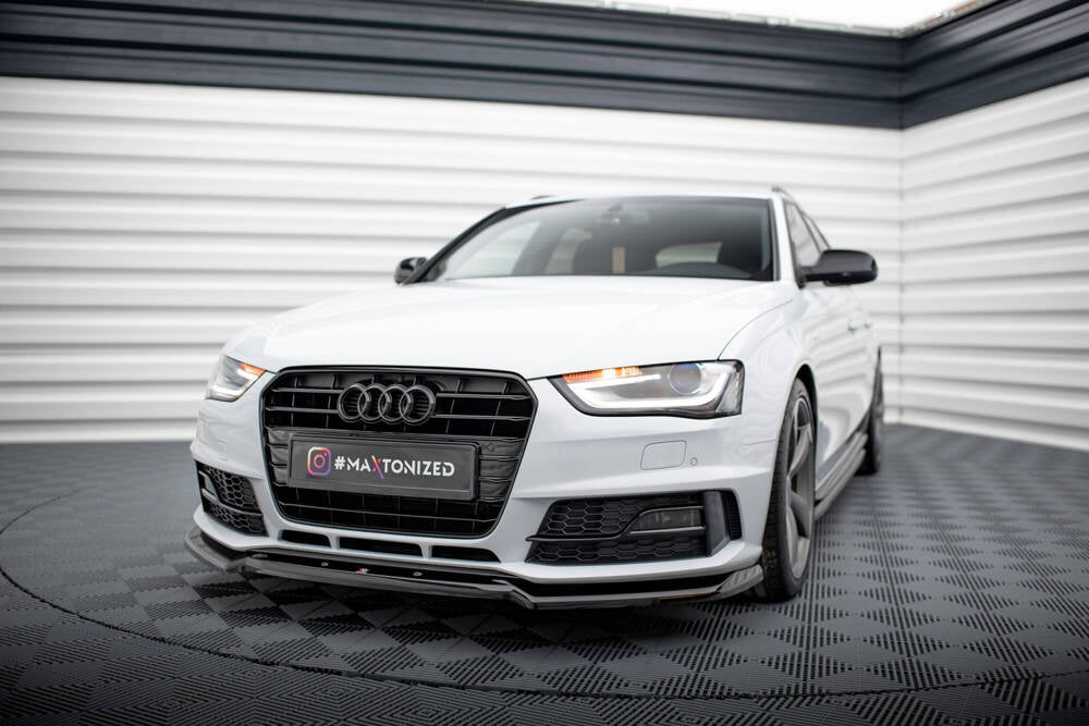 SPLITTER ANTERIORE adatto per V.2 AUDI A4 COMPETITION B8 FACELIFT 2011 - 2015