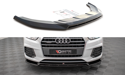 SPLITTER ANTERIORE adatto compatibile per V.2 AUDI Q3 8U FACELIFT  (2014-2018)