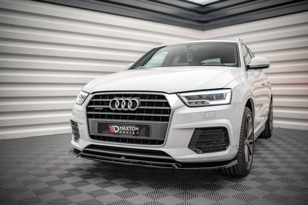 SPLITTER ANTERIORE adatto compatibile per V.2 AUDI Q3 8U FACELIFT  (2014-2018)