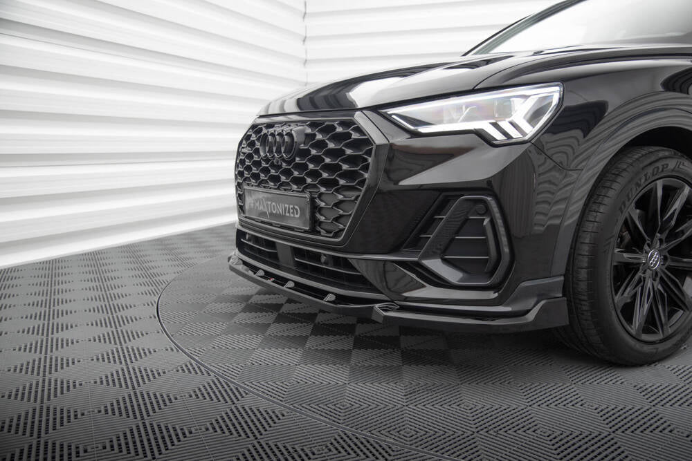 SPLITTER ANTERIORE V.2 compatibile per AUDI Q3 SPORTBACK F3 (2019- )