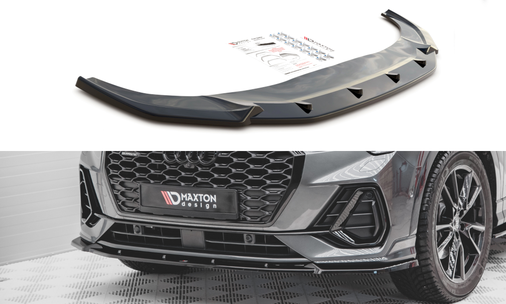 SPLITTER ANTERIORE adatto per V.2 AUDI Q3 SPORTBACK S-LINE  (2019 - )