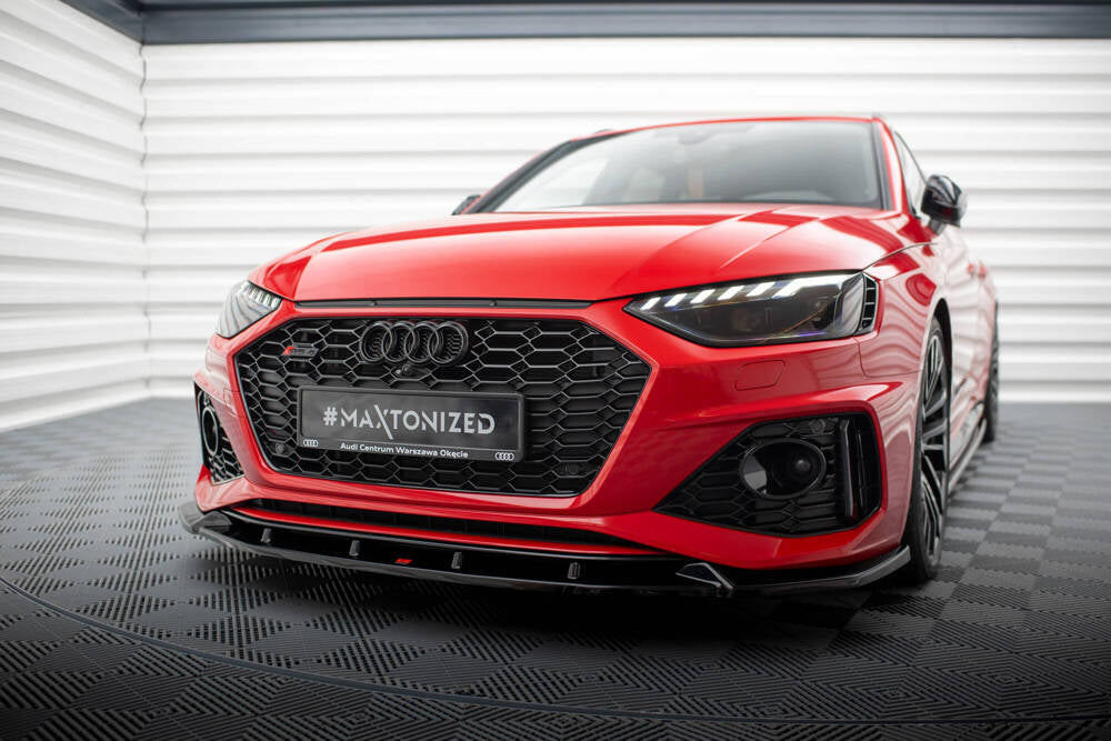 SPLITTER ANTERIORE V.2 adatti per AUDI RS4 B9 FACELIFT  2019 -