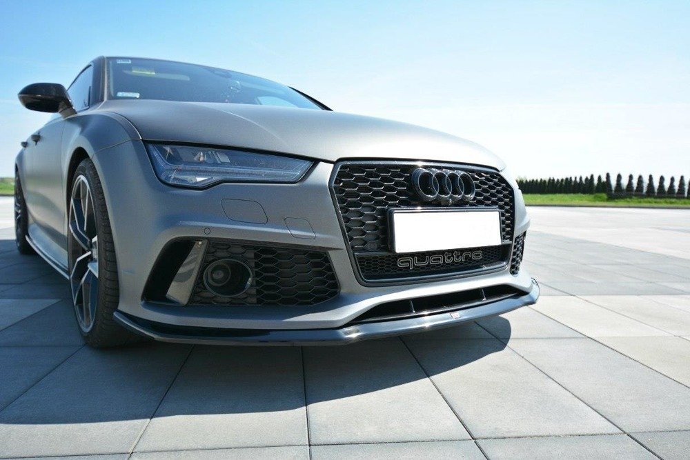 SPLITTER ANTERIORE adatto per V.2 AUDI RS7 C7 FL (2014-2017)