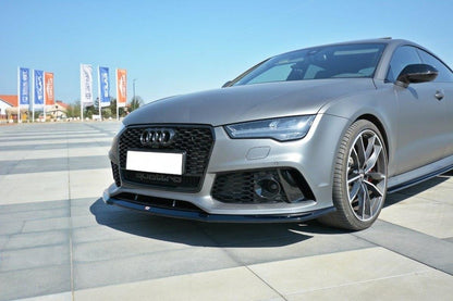 SPLITTER ANTERIORE adatto per V.2 AUDI RS7 C7 FL (2014-2017)