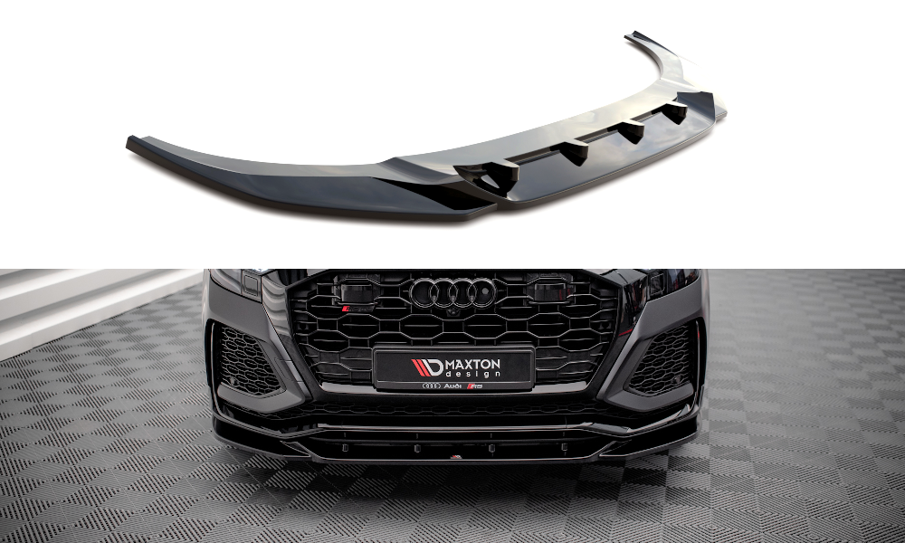 SPLITTER ANTERIORE ADATTO COMPATIBILE PER V.2 AUDI RSQ8 MK1  (2019 - )