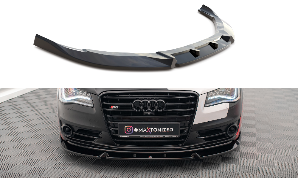 SPLITTER ANTERIORE ADATTO COMPATOBOLE PER V.2 AUDI S8 D4  (2012-2015)