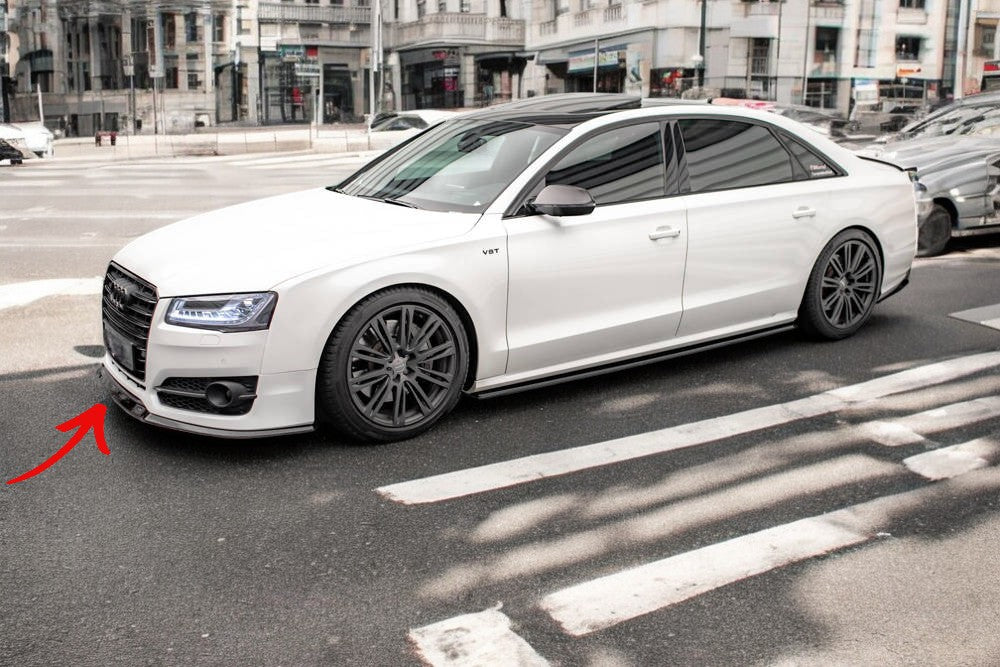 ✨SPLITTER V2 design nero lucido ABS per Audi S8 D4 2015-2017✨
