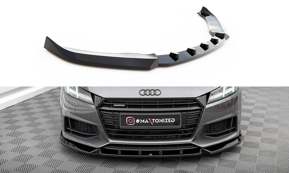 SPLITTER ANTERIORE adatto per V.2 AUDI TT S / S-LINE 8V  (2014-2018)