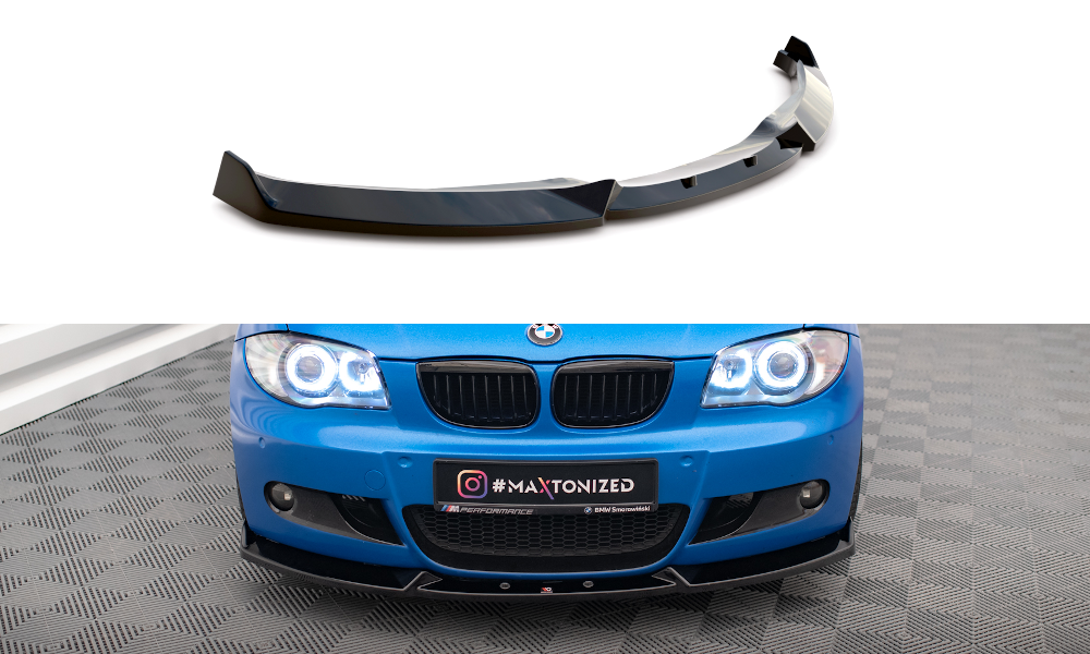 SPLITTER ANTERIORE ADATTO PER V.2 BMW 1 M-PACK E87 FACELIFT  (2007-2011)