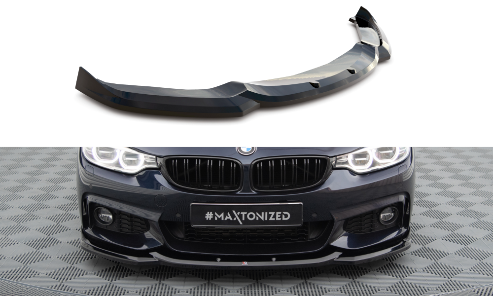 SPLITTER ANTERIORE ADATTO PER V.2 BMW 4 GRAN COUPE M-PACK F36  (2014-2017)