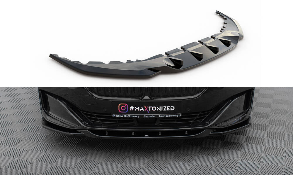 SPLITTER ANTERIORE adatto compatibile per V.2 BMW 7 G11 FACELIFT  (2019-2022)
