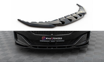SPLITTER ANTERIORE adatto compatibile per V.2 BMW 7 G11 FACELIFT  (2019-2022)