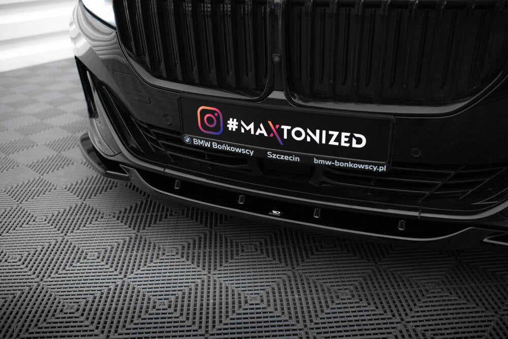SPLITTER ANTERIORE adatto compatibile per V.2 BMW 7 G11 FACELIFT  (2019-2022)