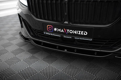 SPLITTER ANTERIORE adatto compatibile per V.2 BMW 7 G11 FACELIFT  (2019-2022)