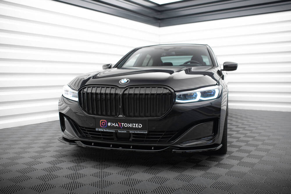 SPLITTER ANTERIORE adatto compatibile per V.2 BMW 7 G11 FACELIFT  (2019-2022)