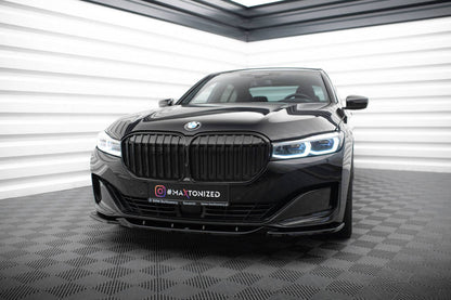 SPLITTER ANTERIORE adatto compatibile per V.2 BMW 7 G11 FACELIFT  (2019-2022)