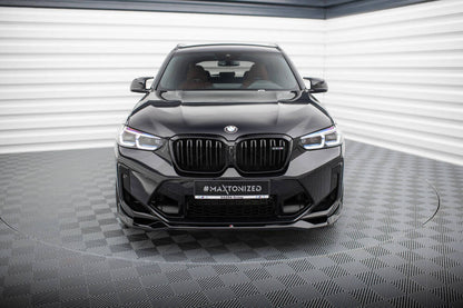 SPLITTER ANTERIORE adatto compatibile per  V.2 BMW X3 M F97 FACELIFT  (2021 - )