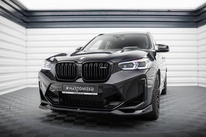 SPLITTER ANTERIORE adatto compatibile per  V.2 BMW X3 M F97 FACELIFT  (2021 - )