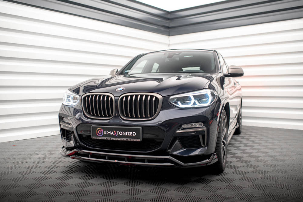 SPLITTER ANTERIORE V.2 ADATTO PER BMW X4 M-PACK G02  (2018-2021)