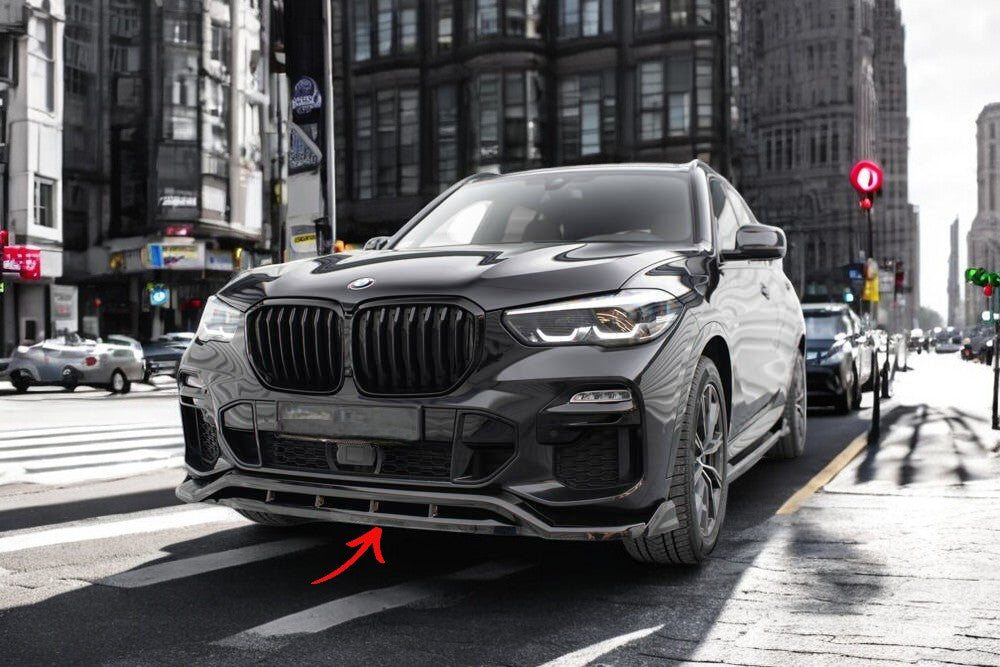 ✨SPLITTER anteriore V2 nero lucido ABS per BMW X5 M-Pack G05✨
