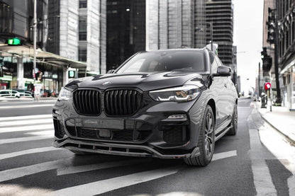 ✨Splitter anteriore V2 nero lucido ABS per BMW X5 M-Pack G05 18-2020✨