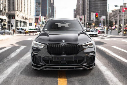 ✨SPLITTER anteriore V2 nero lucido ABS per BMW X5 M-Pack G05✨