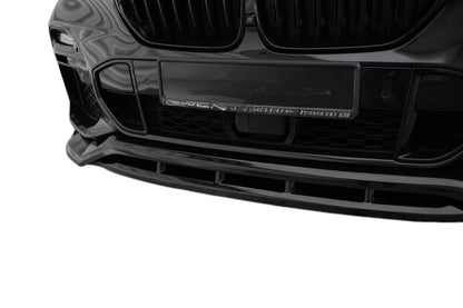 ✨Splitter anteriore V2 nero lucido ABS per BMW X5 M-Pack G05 18-2020✨