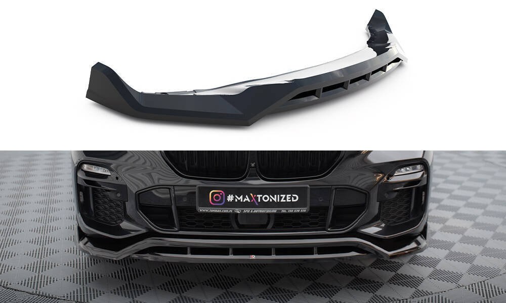 SPLITTER ANTERIORE V.2 ADATTO PER  BMW X5 M-PACK G05  (2018-2023)