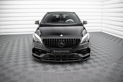 🔥ART.8916 SPLITTER ANTERIORE V.2 MERCEDES-BENZ A AMG-LINE W176 FACELIFT🔥