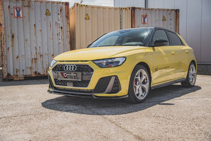 SPLITTER ANTERIORE adatto compatibile per V.3 AUDI A1 S-LINE GB 2018 -