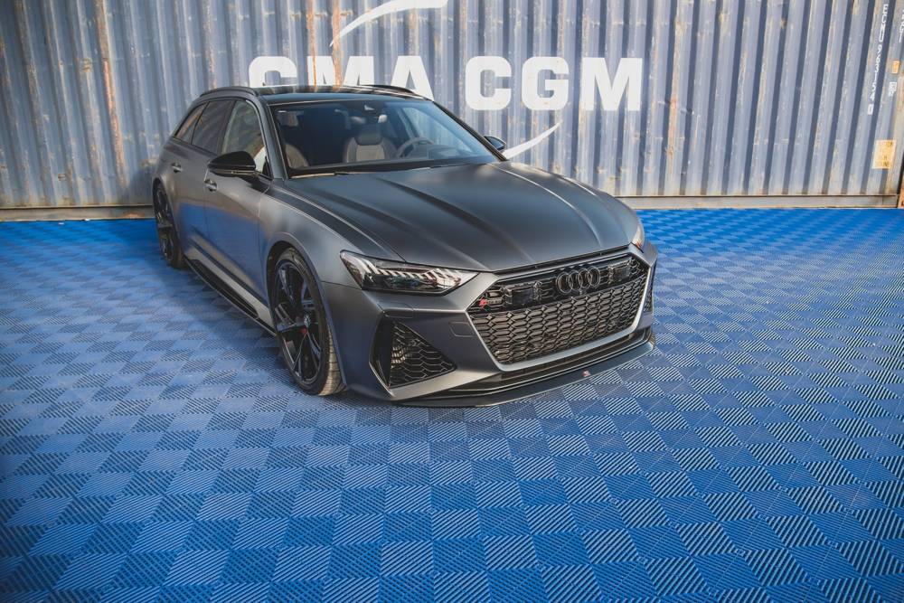 SPLITTER ANTERIORE adatto compatibile per V.3 AUDI RS6 C8 / RS7 C8 (2019 - )