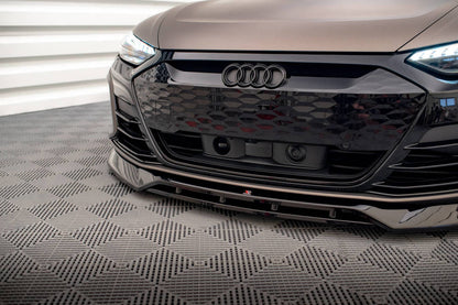 SPLITTER ANTERIORE COMPATIBILE PER V.3 AUDI E-TRON GT / RS GT MK1  (2021 - )