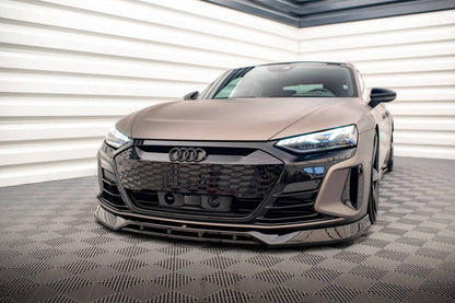 SPLITTER ANTERIORE COMPATIBILE PER V.3 AUDI E-TRON GT / RS GT MK1  (2021 - )