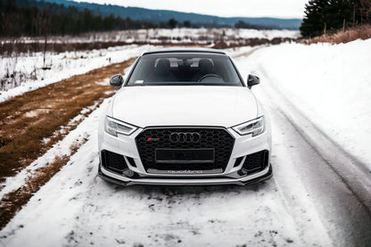 SPLITTER ANTERIORE V.4 ADATTO PER AUDI RS3 SEDAN 8V FACELIFT