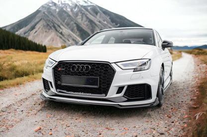 SPLITTER ANTERIORE V.4 ADATTO PER AUDI RS3 SEDAN 8V FACELIFT