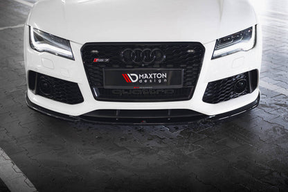 SPLITTER ANTERIORE V.3 ADATTO PER AUDI RS7 C7 FACELIFT  (2014 - 2017 )